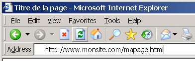 barre de titre Internet Explorer barre de titre Internet Explorer