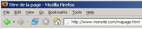barre de titre Internet Explorer